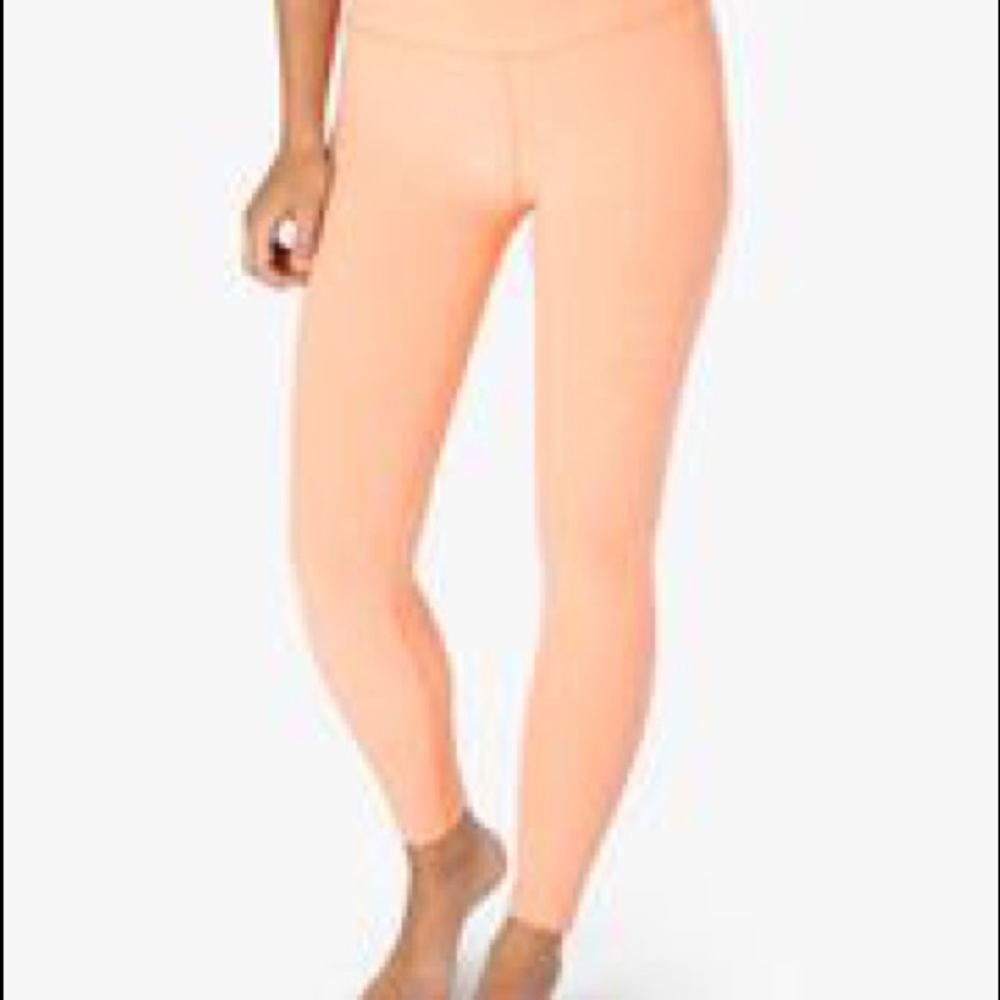 Beyond Yoga Spacedye midi leggings in coral